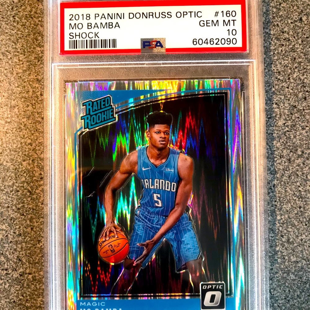 2018 Panini Donruss Optic 160 Mo Bamba Rookie Shock PSA 10 GEM MINT